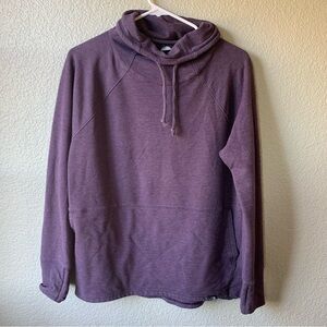 The North Face cowl neck sweatshirt Medium Pockets purple women’s